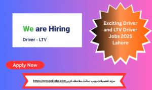 Apply now for exciting Driver and LTV Driver Jobs 2025 in Lahore — great career opportunities await skilled drivers