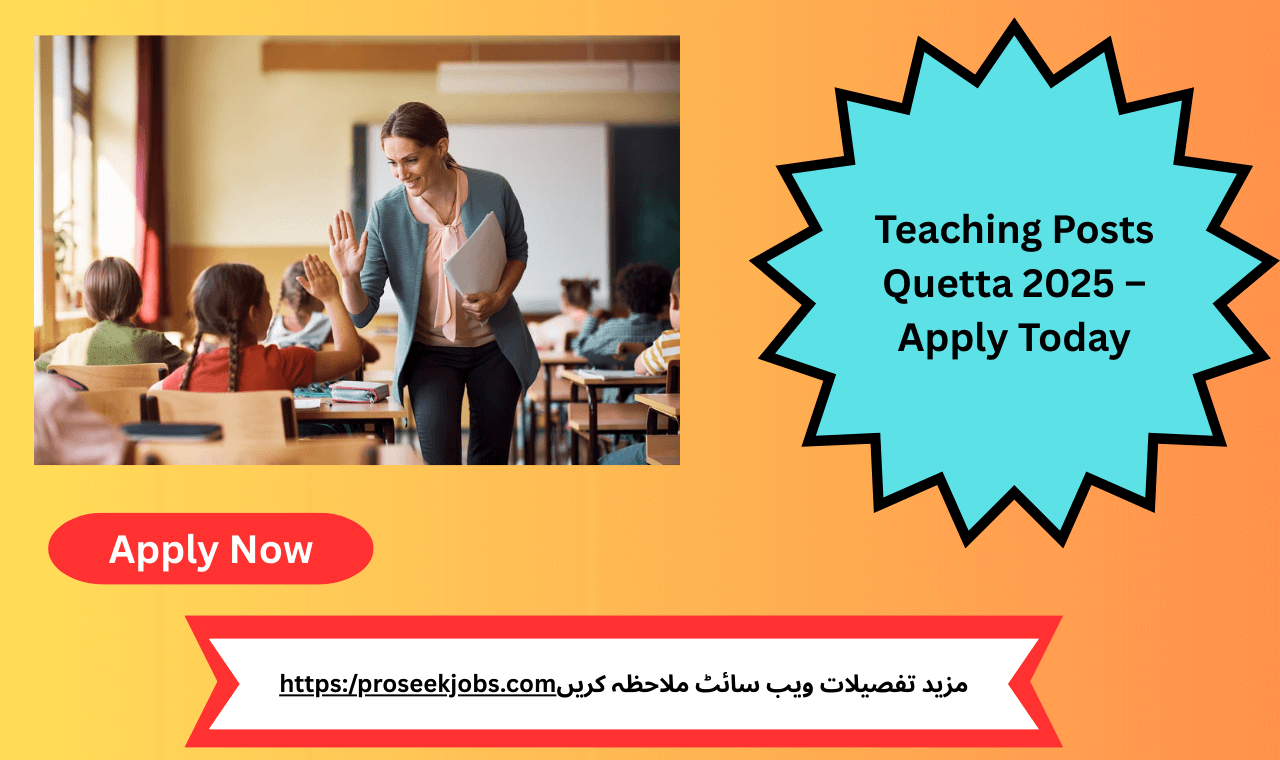 Join Helpers Public School College Quetta for exciting teaching opportunities in 2025.