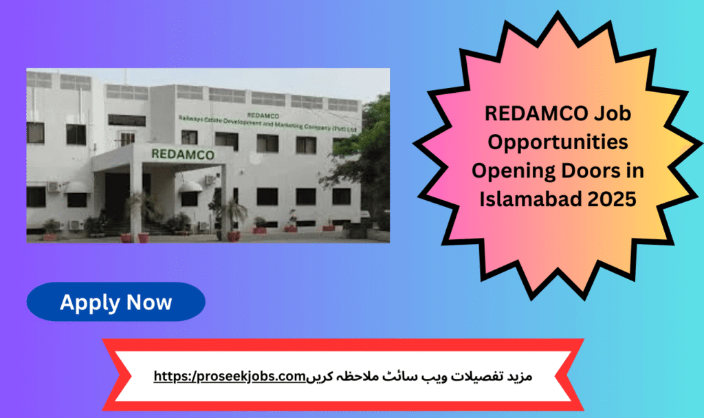 Apply today for REDAMCO job opportunities in Islamabad – career growth starts here!
