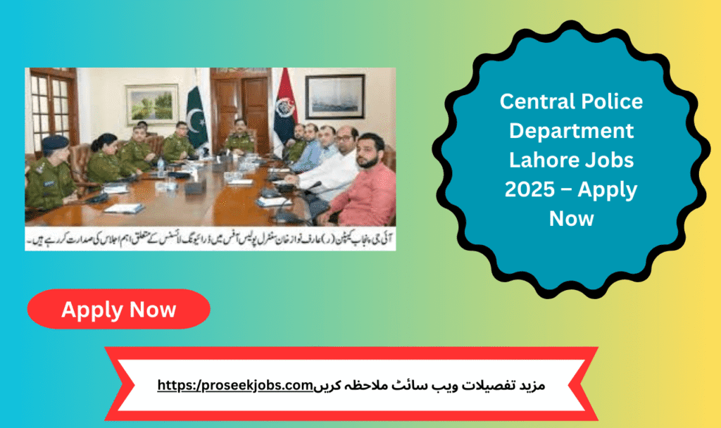 Candidates submitting applications for Central Police Department Lahore Jobs 2025 at recruitment center.
