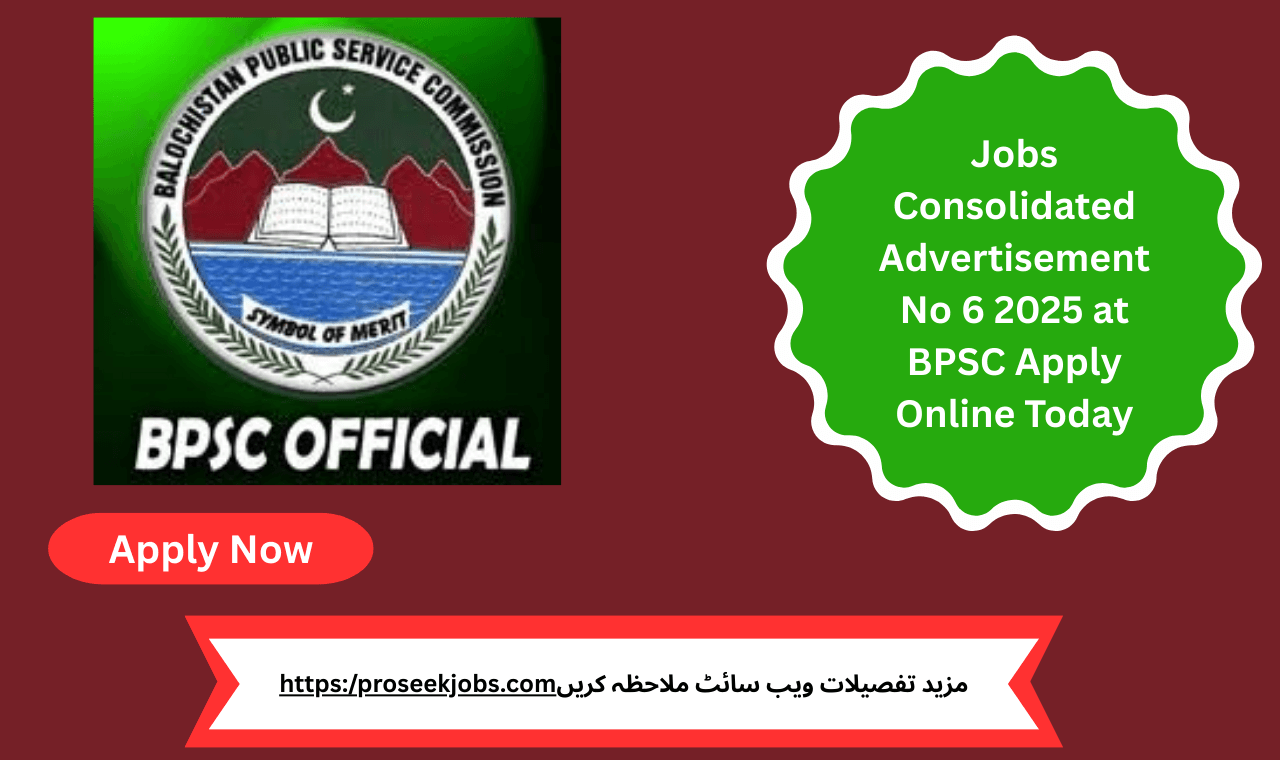 BPSC Jobs Advertisement 6/2025 Quetta Office Building