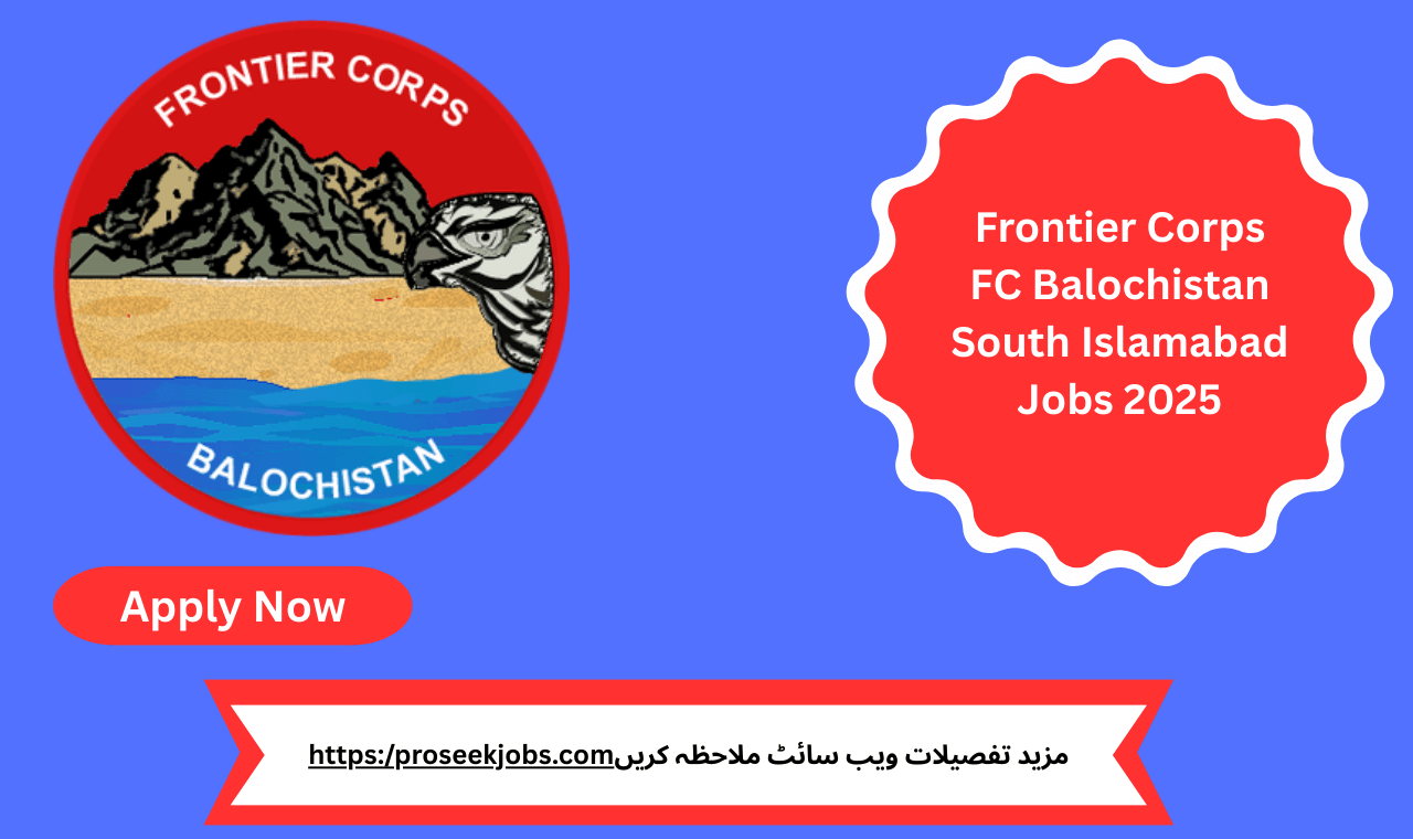 Frontier Corps FC Balochistan South Jobs 2025 in Islamabad for Admin Officer
