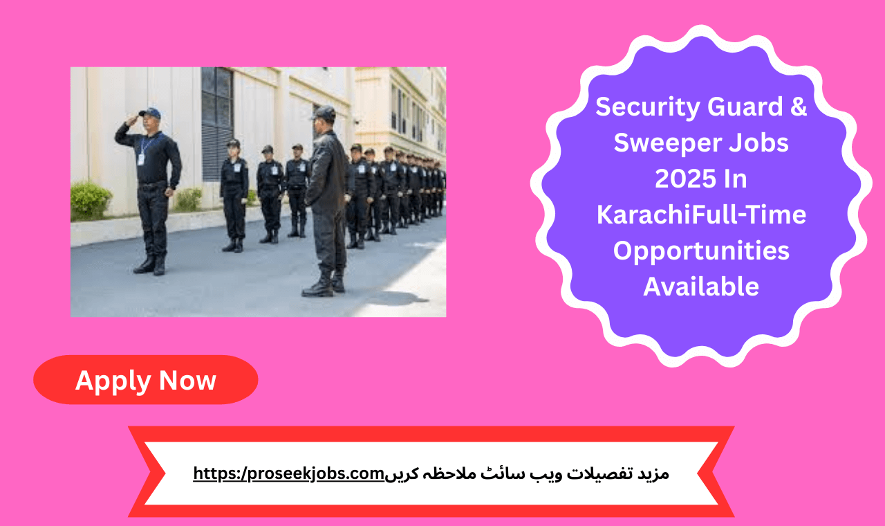 Candidates applying for Security Guard & Sweeper Jobs 2025 in Karachi at a security company