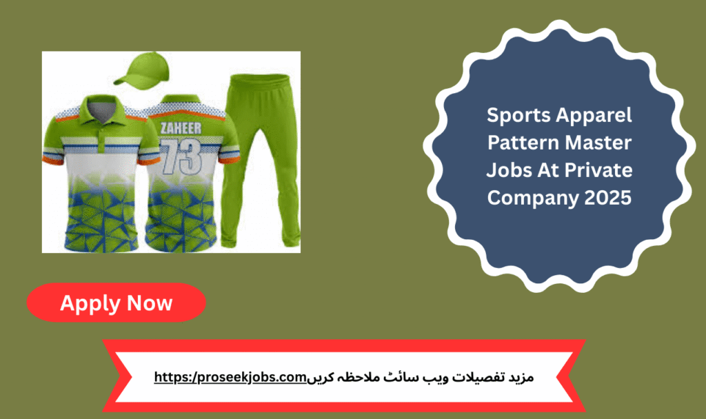 Sports Apparel Pattern Master Jobs At Private Company 2025