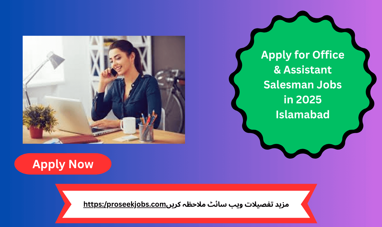 Candidates applying for office assistant and salesman jobs in Islamabad 2025