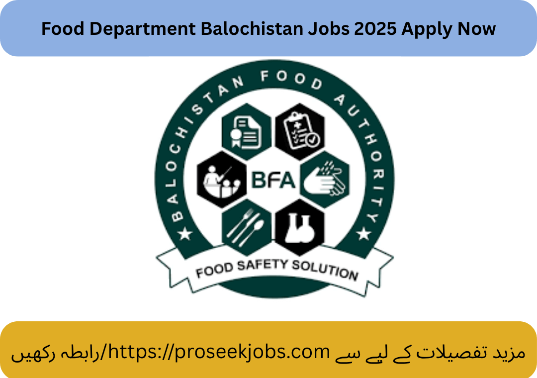 Food Department Balochistan Jobs 2025 Apply Now