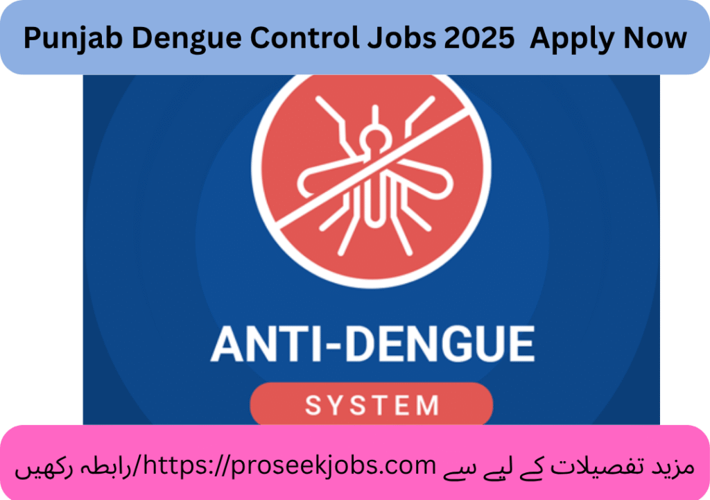 Punjab Dengue Control Jobs 2025 Apply Now