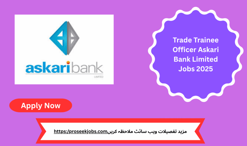 Trade Trainee Officer Askari Bank Limited working in a modern banking environment in Pakistan
